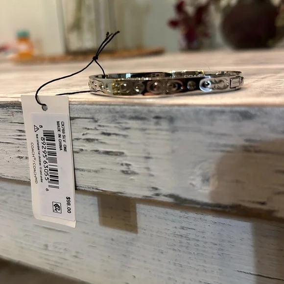 Coach Signature Hinged Bangle - Picture 3 of 6